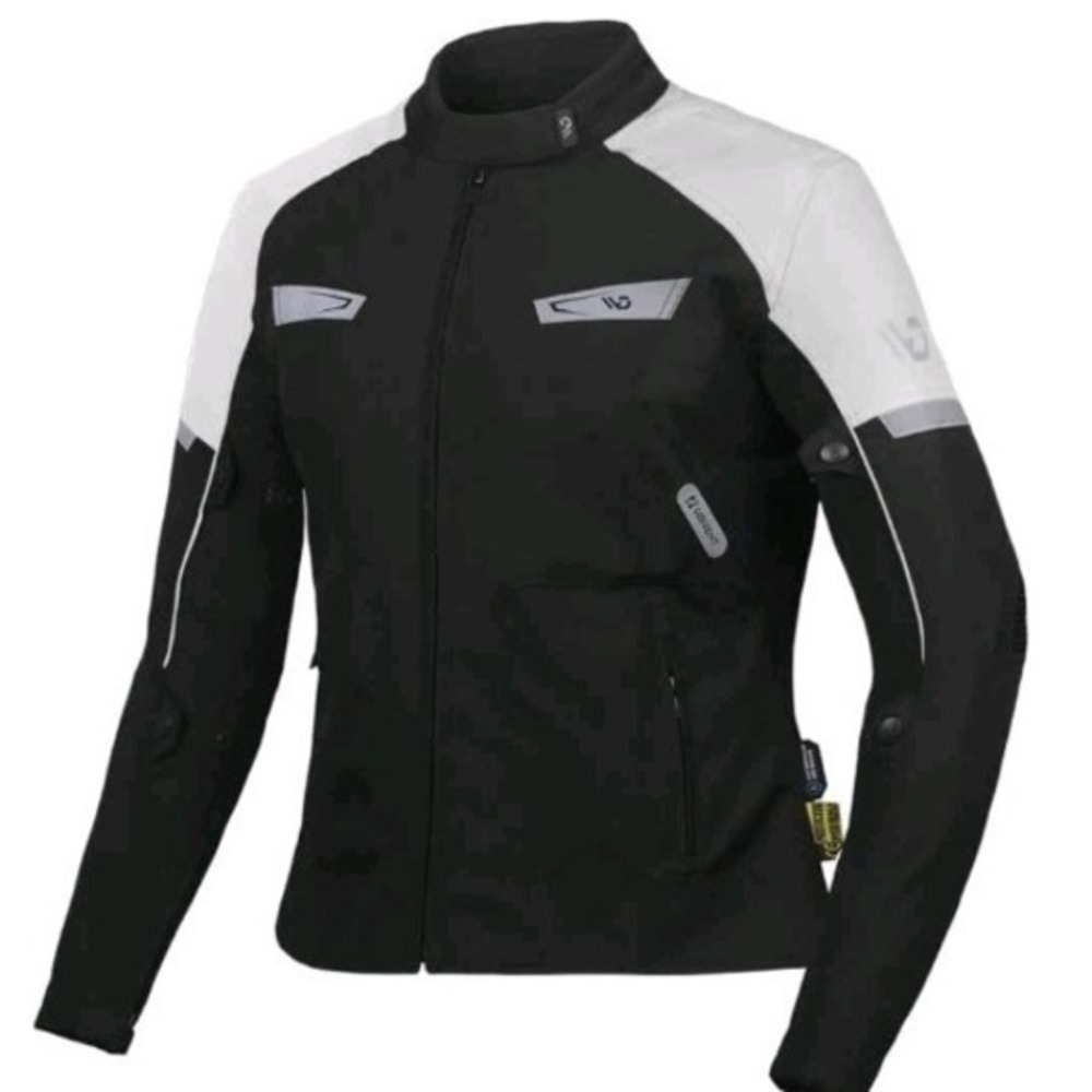 NEW WD Motorsports‎ Textile Lady Vegas Moto Jacket, All-Season, Size XL Silver